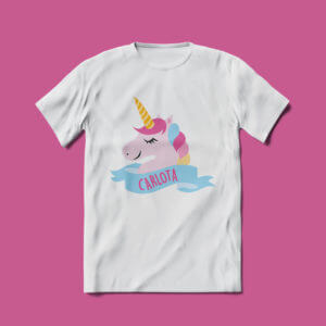 T-shirt Criança Unicórnio T-shirt Criança Unicórnio Aniversários de criança