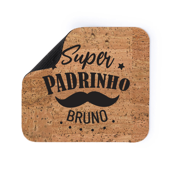 Tapete de rato em cortiça Super Padrinho 3 Tapete de rato em cortiça Super Padrinho Eco Friendly 3