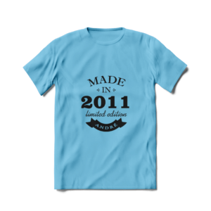 T-shirt Criança Made In personalizada Aniversários de criança