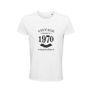 T-shirt Homem Vintage Aniversários de adultos